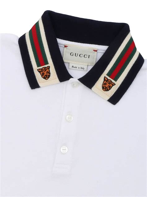 white gucci polo top|Gucci polo top.